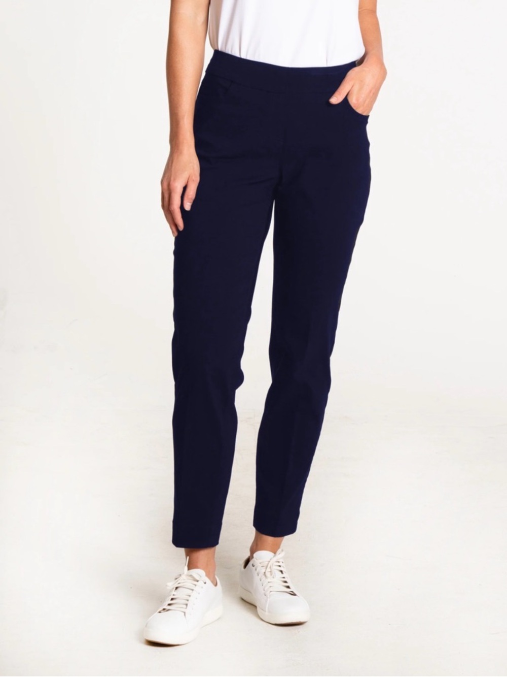 STYLUS Navy Slim Ankle Pants